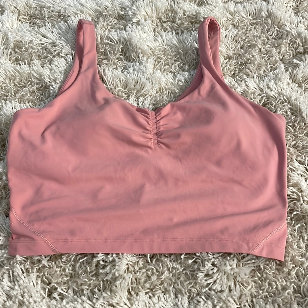 lululemon athletica Pink Crop Tank Top